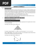 Download Herons Formular Surface Areas and Volumes  Triangles by thinkiit SN234074606 doc pdf