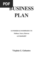 Native delicacies business plan picture