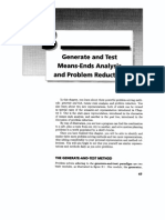 Generate and Test Means-Ends Analysis and Problem Reduction