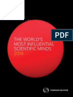 Worlds Most Influential Scientific Minds 2014