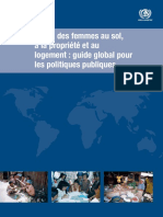 Droits Des Femmes Au Sol, À La Propriété Et Au Logement: Guide Global Pour Les Politiques Publiques