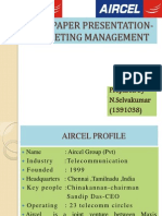 Term Paper Presentation-Marketing Management: Prepared by N.Selvakumar (1391038)