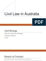 Civil Law in Australia
