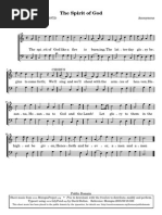 The spirit of God - partitura