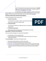 Financial Intermediaries: Financial Institution Bank Bank Deposits Loans Assets Liabilities