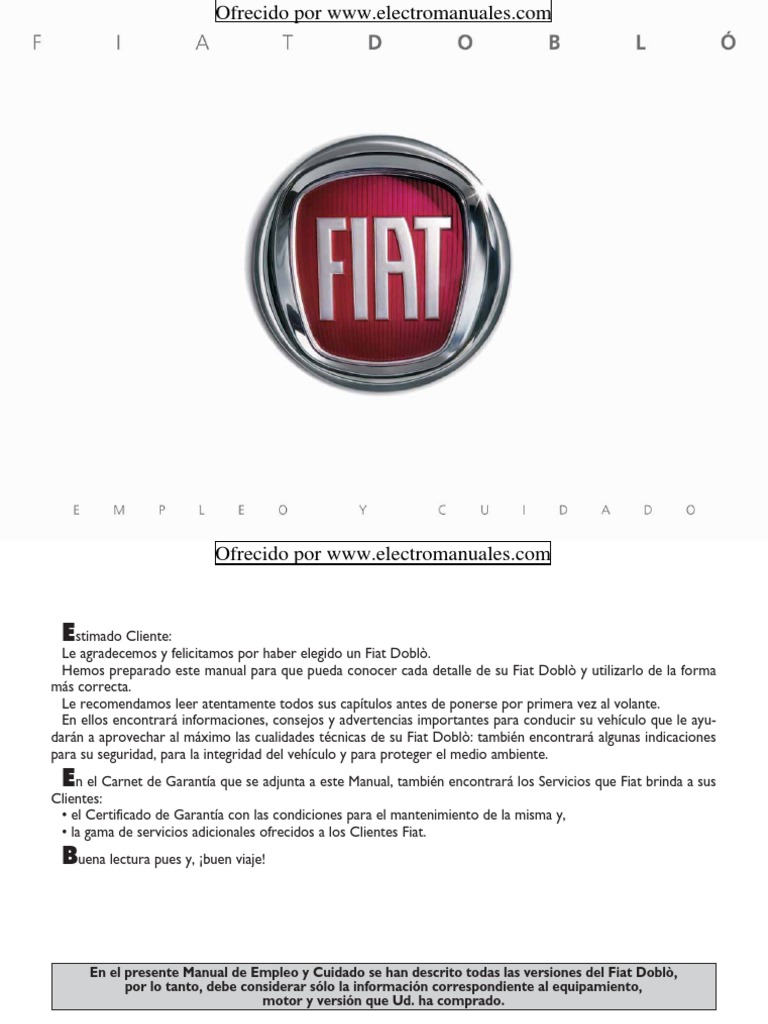 Manual Fiat Doblo