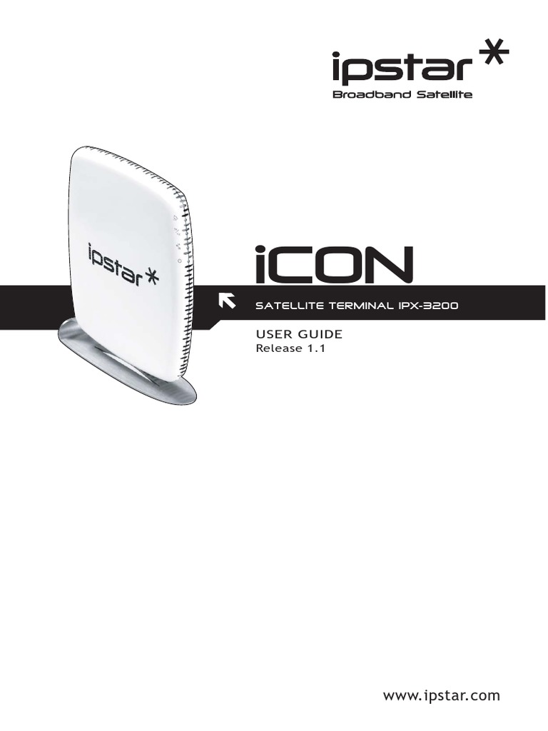 ICON (IPX-3200) IPSTAR Satellite Terminal Release 1.1 | Gateway