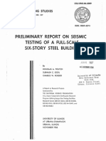 PRELIMINARY REPORT ON SEISMIC TEStiNG OF A FULL-SCALE SIX-STORY STEEL BUILDING