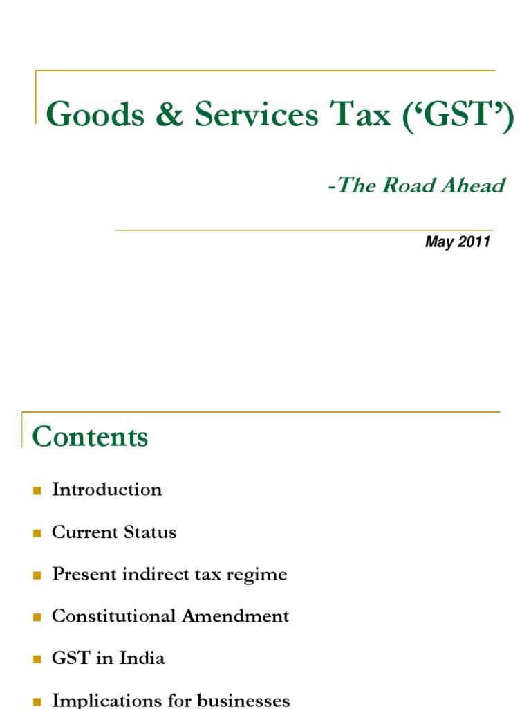 GST in India: Key Features and Implications | PDF | Value Added Tax ...