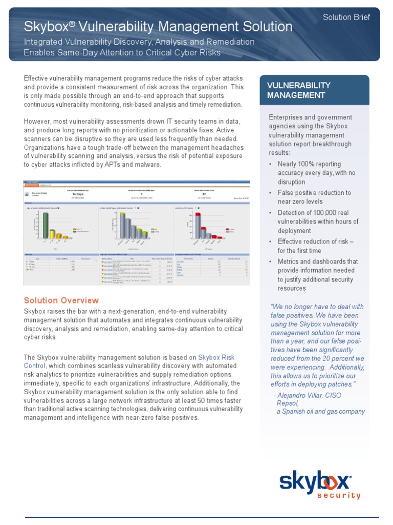 Skybox Security Vulnerability Management SB en | PDF | Vulnerability ...