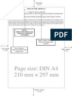 Page Size: DIN A4 210 MM × 297 MM: Title of The Abstract