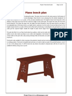 Piano Bench Plan