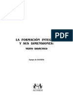 La Formacion Integral y Sus Dimensiones Texto Didactico