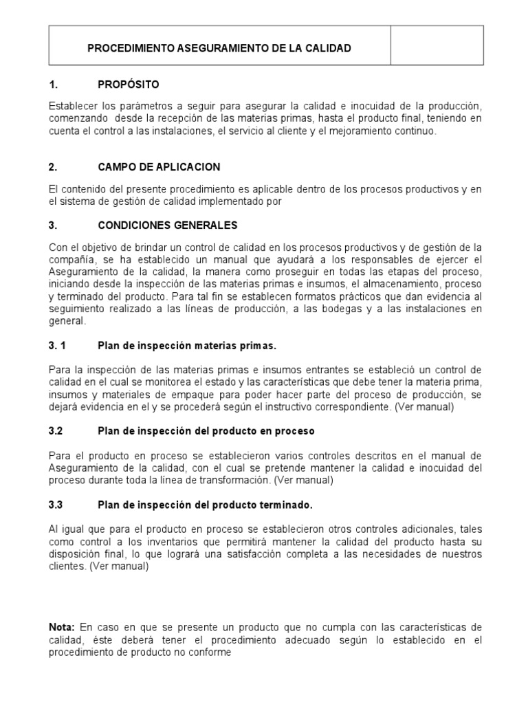 Aseguramiento de La Calidad | PDF