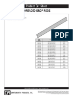 Product Cut Sheet: Threaded Drop Rods