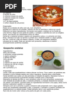 Receita Sopas Frias
