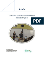 Rapport - Concilier Activitée Récréatives Et Milieux Fragiles