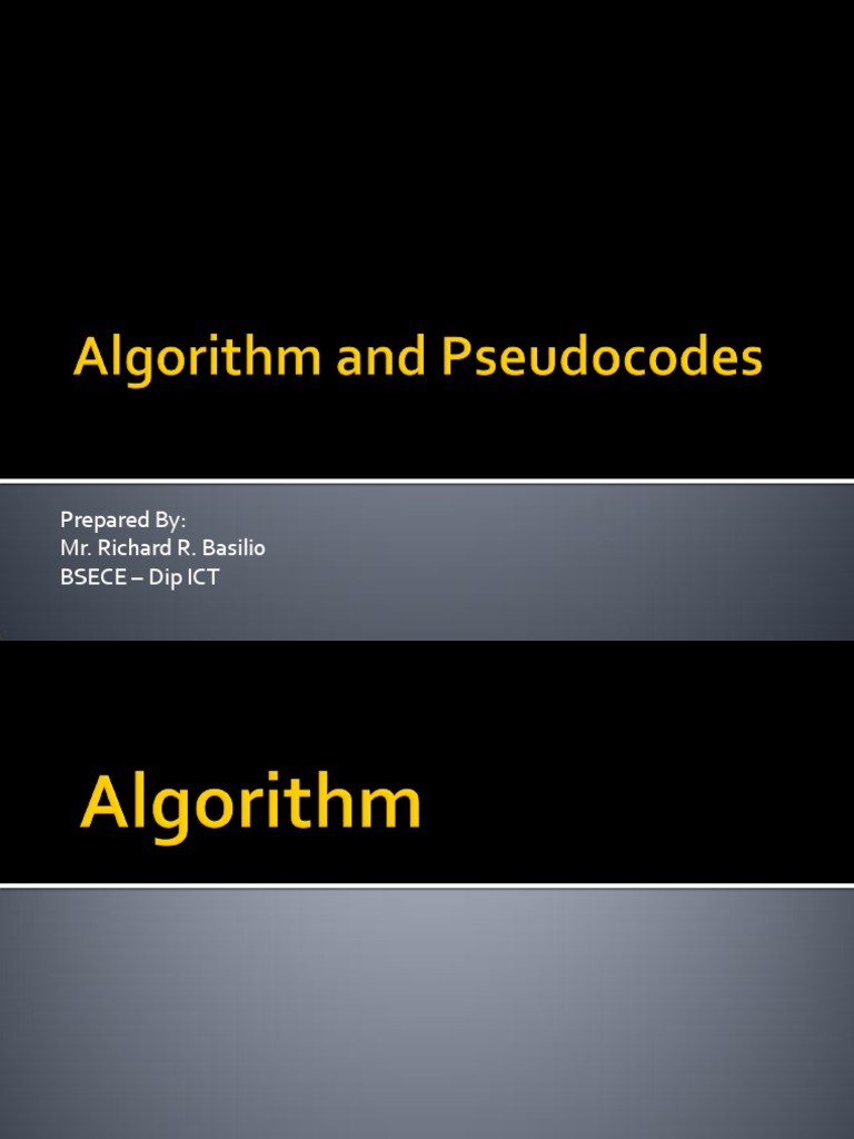 Algorithm and Pseudo Codes | PDF | Algorithms | Programming Language