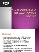 Kesan Pengaruh Barat Terhadap Tamadun Malaysia (Autosaved)