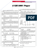 CAT 2001 Solved Paper