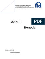 Proiect Organica - Acid Benzoic