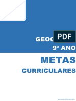 Metas Curriculares Geografia - 9º Ano