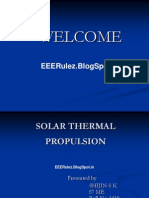 SOLAR THERMAL PROPULSION - Seminar of Electrical Engineering - EEERulez.blogSpot.in