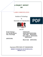 Laser Communication: A Project Report ON