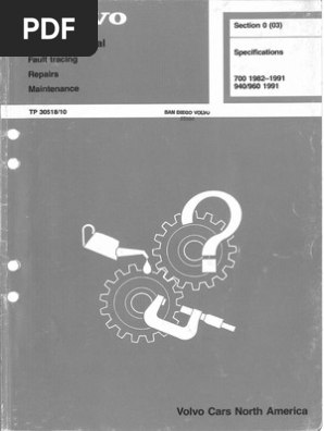 Volvo Service Manual Fault Tracing Repairs Maintenance Tp30518 10