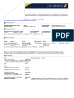 Jet Airways Web Booking Eticket (IIWAUI) - Sharma