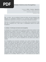 A Confiabilidade Histórica Dos Evangelhos