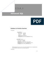 Advanced SQL: Solutions To Practice Exercises