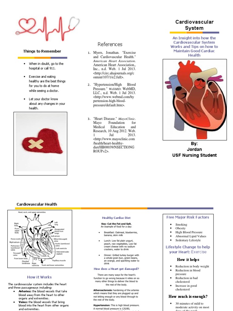 pamphlet Heart Circulatory System