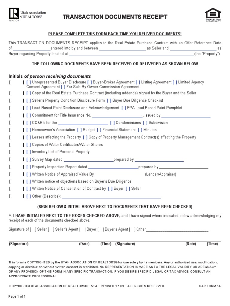 Trans Docs | PDF | Real Estate Broker | Property