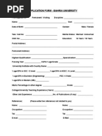 Faculty Employment Form