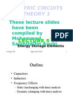 Electric Circuits Theory 1: These Lecture Slides Have Been Compiled by Mohammed Salahuddin Ayubi