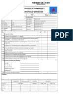 HRD Process Platform Project MC Inspection & Test Record: Pressure Test Certificate P05-A Sheet 1 of 1
