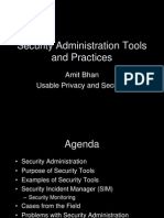 Security Administration Tools and Practices