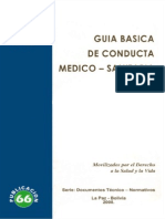 Guia Basica de Conducta Medico Sanitaria