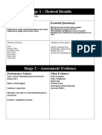 Stage 1 - Desired Results: Understanding(s) : Essential Question(s)