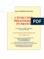 Evolution Pedagogique en France