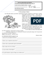 Ensino Fundamental prova de Língua Portuguesa