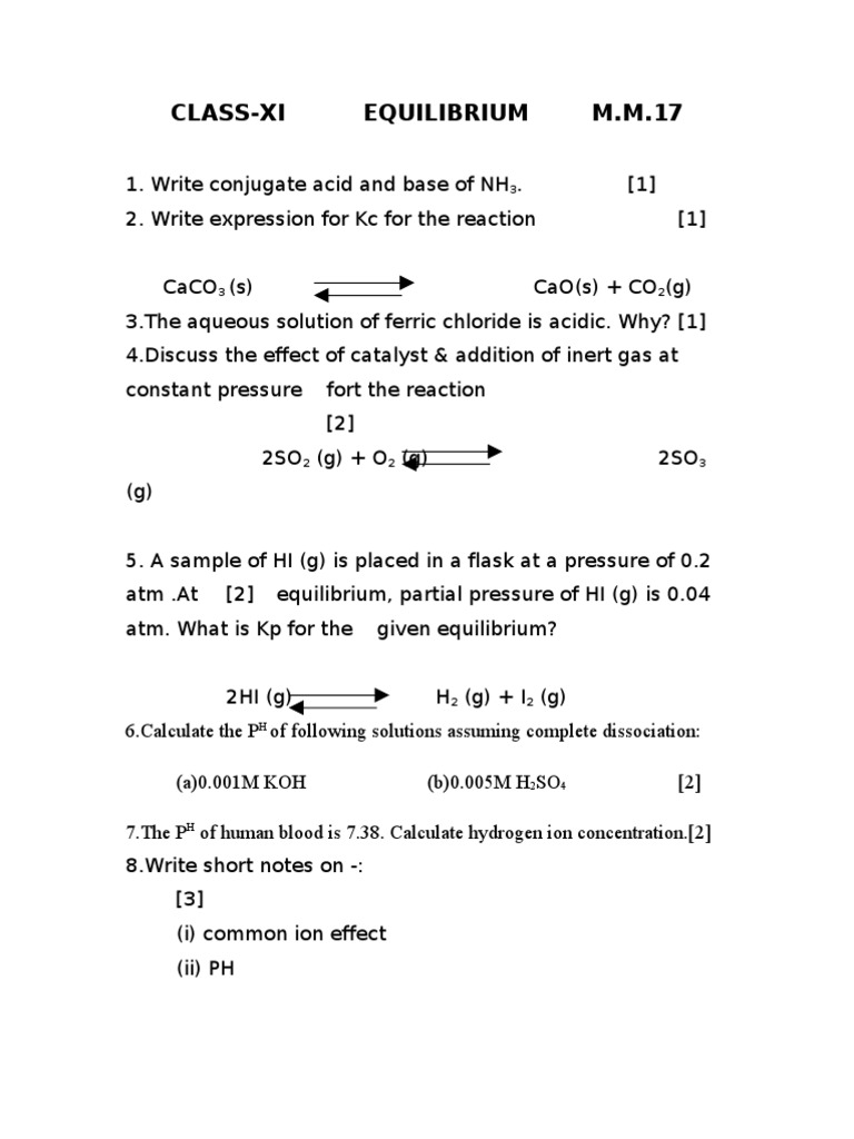 Equilibrium | PDF | Science & Mathematics | Technology & Engineering