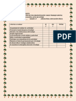 Lista de Cotejo para La Observacin