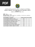Classificados Para as Vagas de Concorrencia Geral