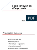 Factores Que Influyen en La Inversión Privada