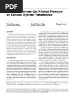 Effects of Commercial Kitchen Pressure On Exhaust System Performance