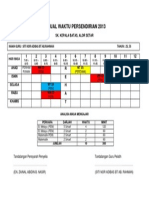 Jadual Waktu Persendirian 2013