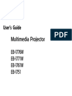 User Guide Epson EB-1776 Projector