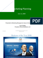 Marketing Planning: July 13, 2009